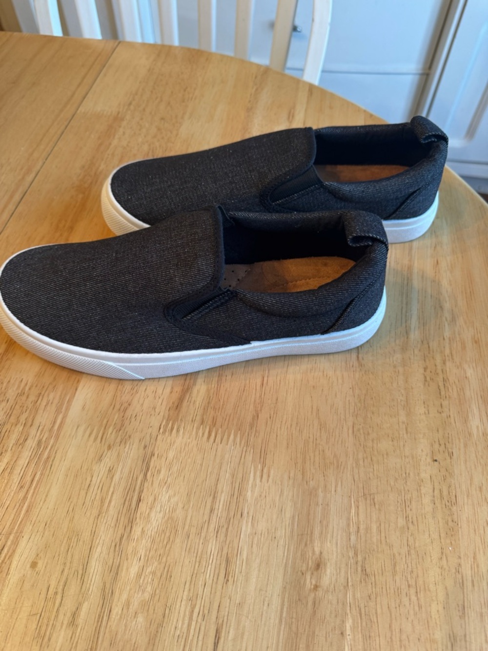 Maurices Black Slip-On Canvas Women’s Sneakers - Picture 3 of 3
